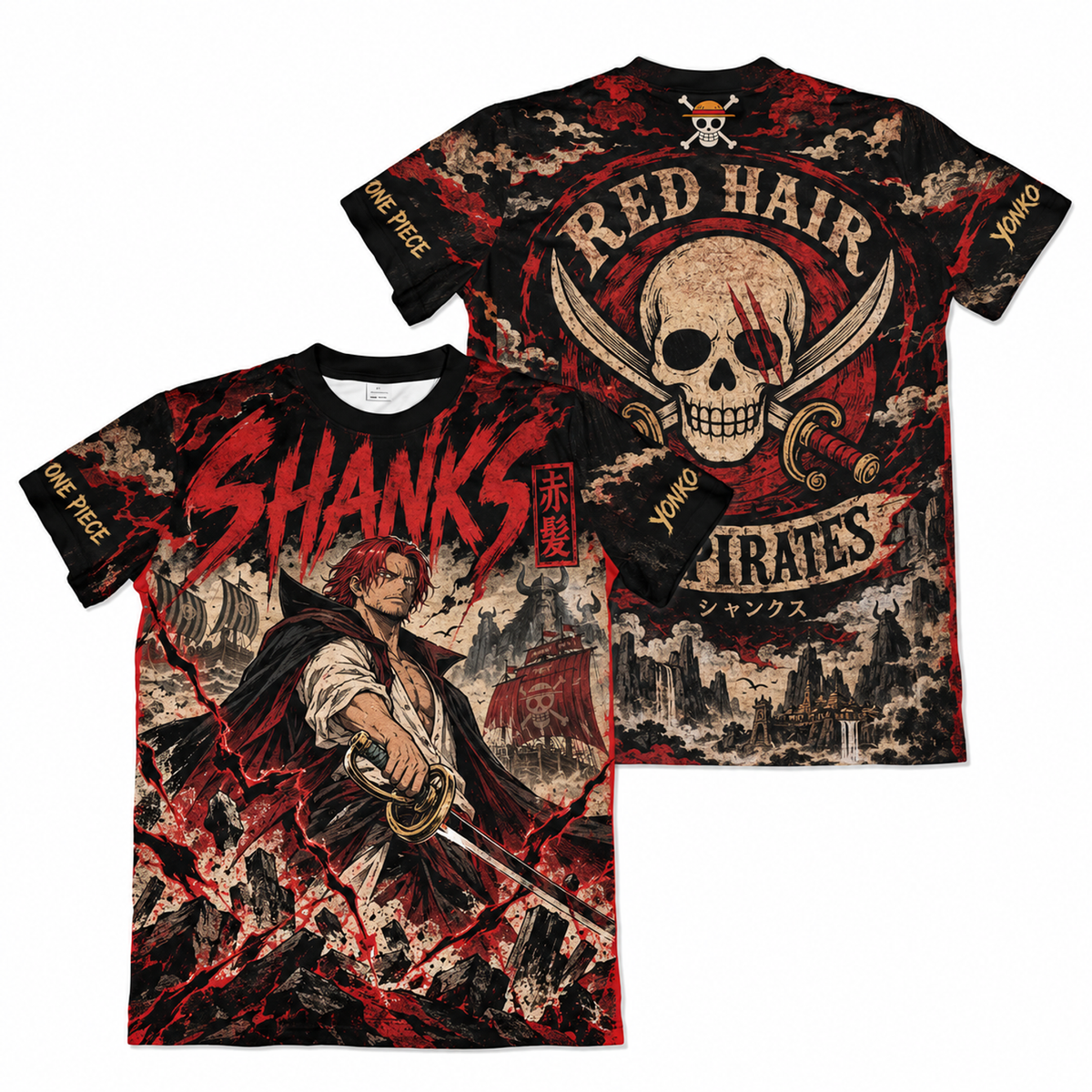 Camiseta One Piece Shanks Elbaf Dry-Fit Premium Unissex
