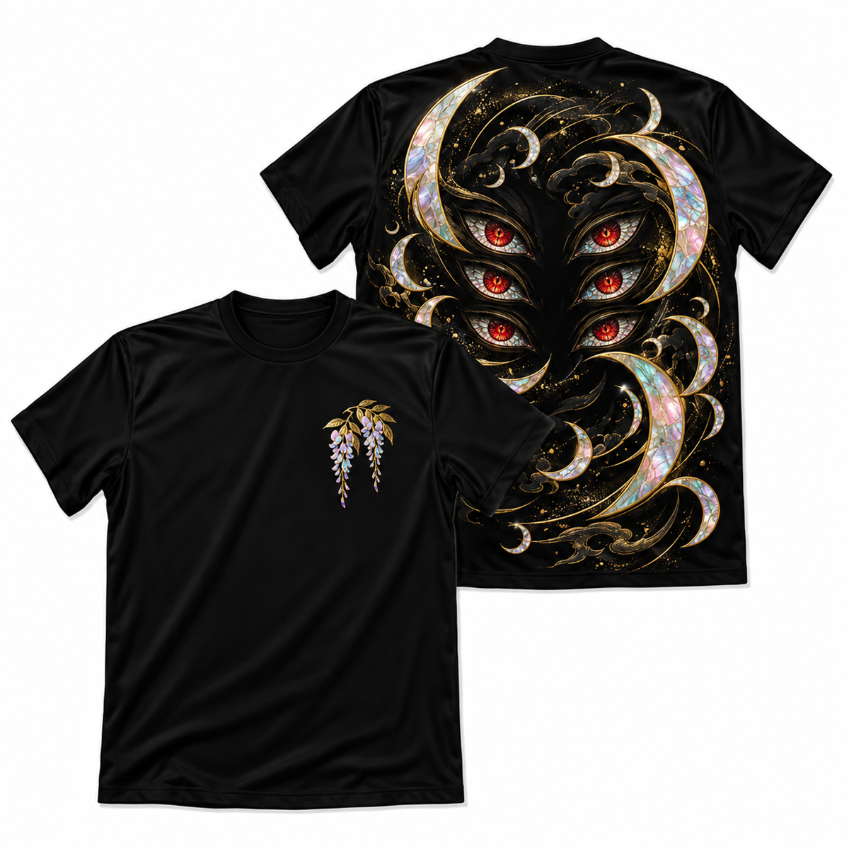 Camiseta Demon Slayer Kokushibo Lua Superior Castelo Infinito Dry-Fit Premium Unissex