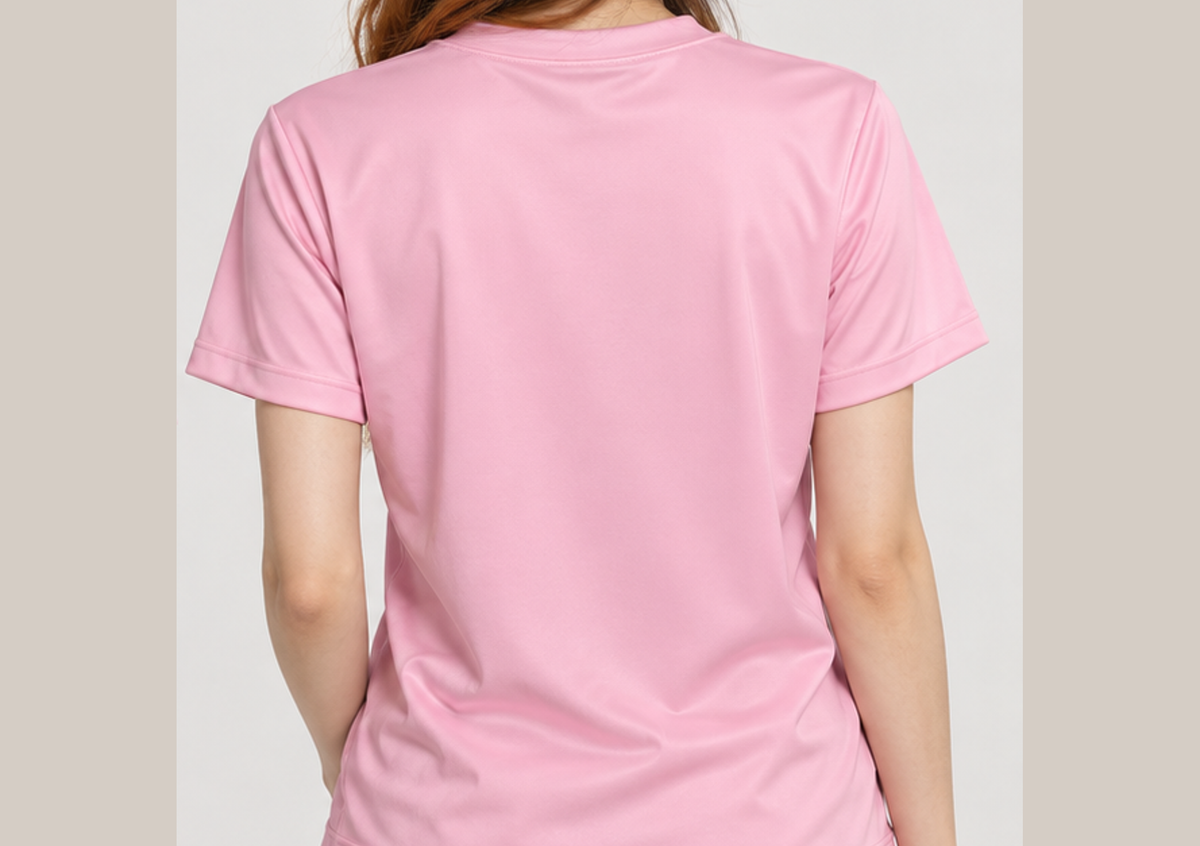 Camiseta Demon Slayer Nezuko Bambu Castelo Infinito Dry-Fit Premium Unissex — modelo costas