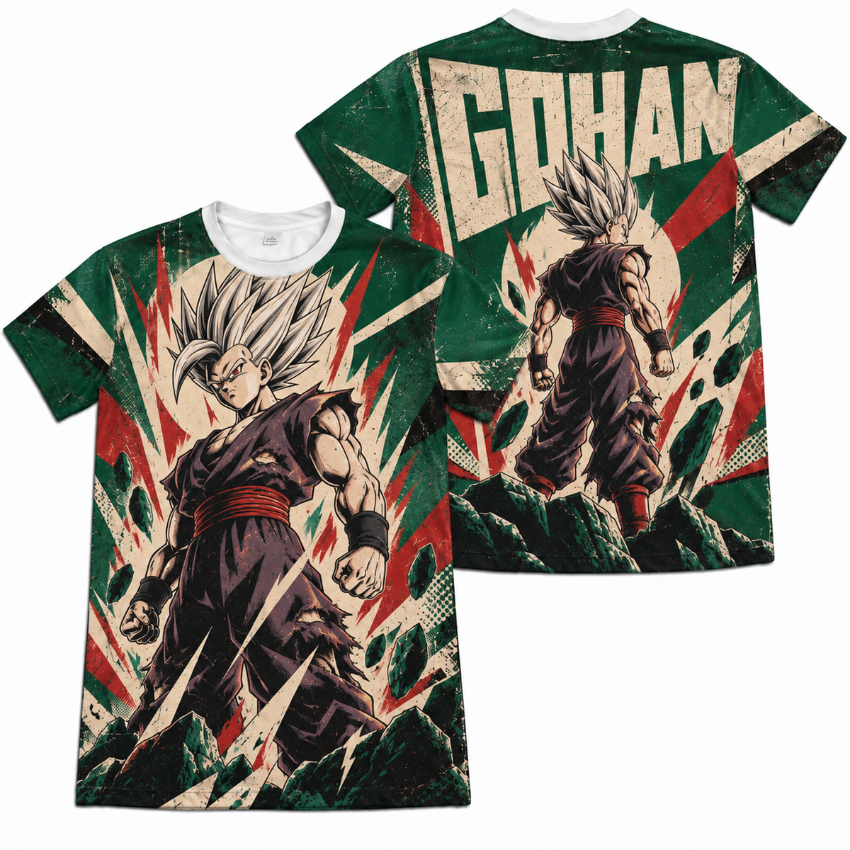 Camiseta Dragon Ball Gohan Beast Construtivista Era Beerus Dry-Fit Premium Unissex