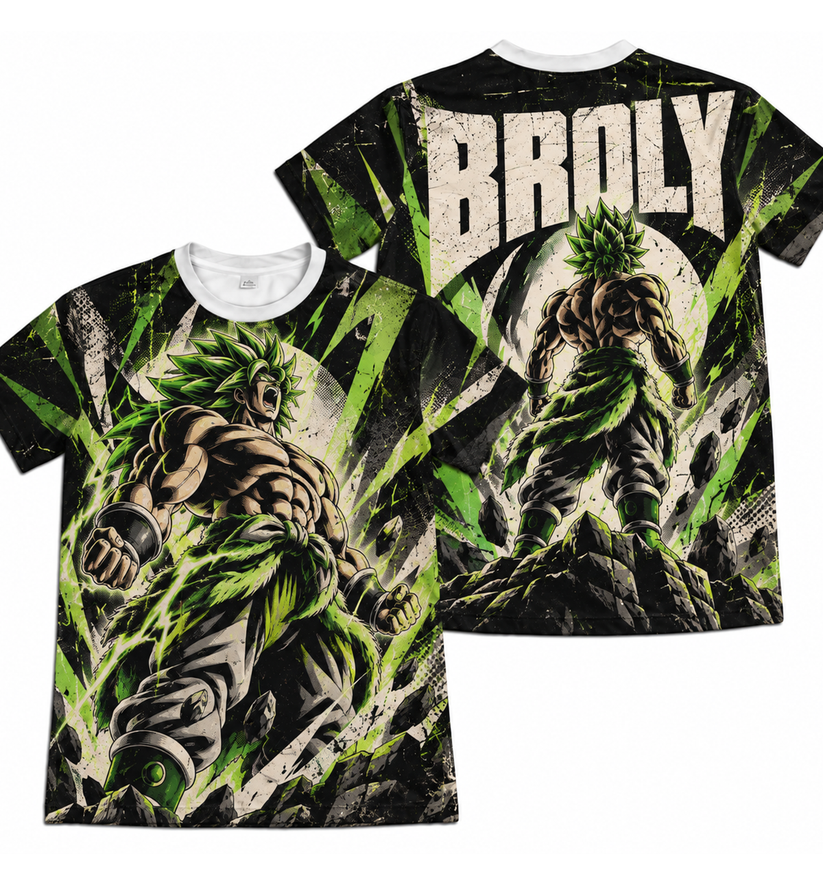 Camiseta Dragon Ball Broly Construtivista Era Beerus Dry-Fit Premium Unissex
