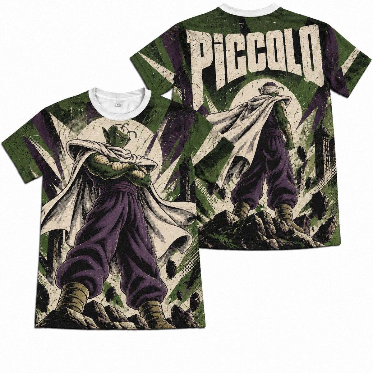 Camiseta Dragon Ball Piccolo Construtivista Era Beerus Dry-Fit Premium Unissex