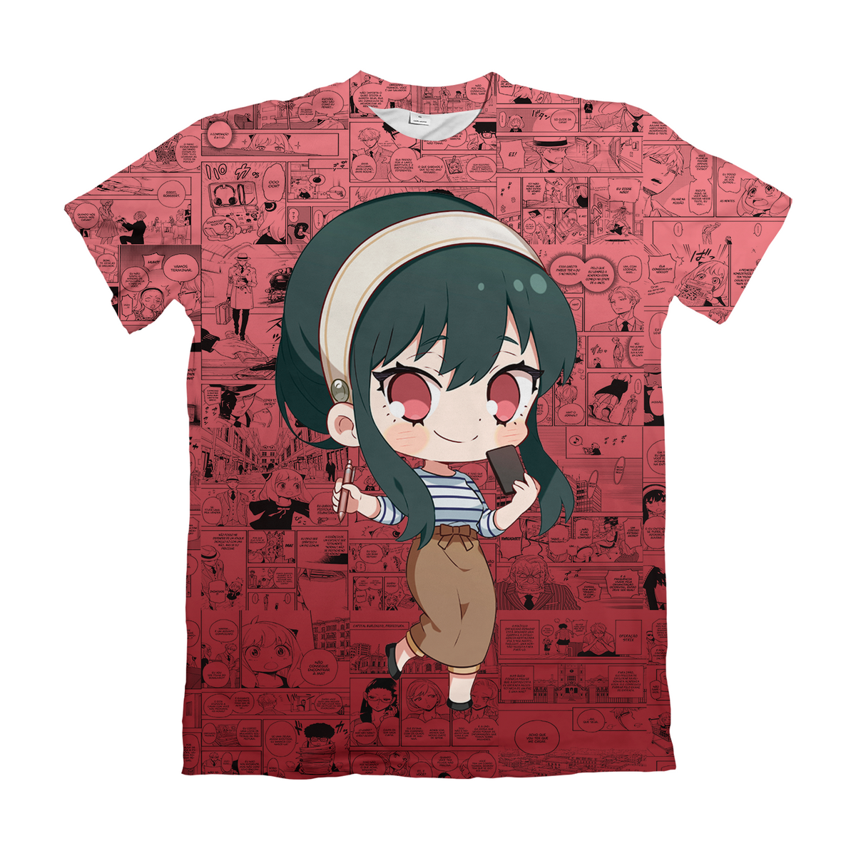 Camiseta Spy x Family Yor Chibi Dry-Fit Premium Unissex