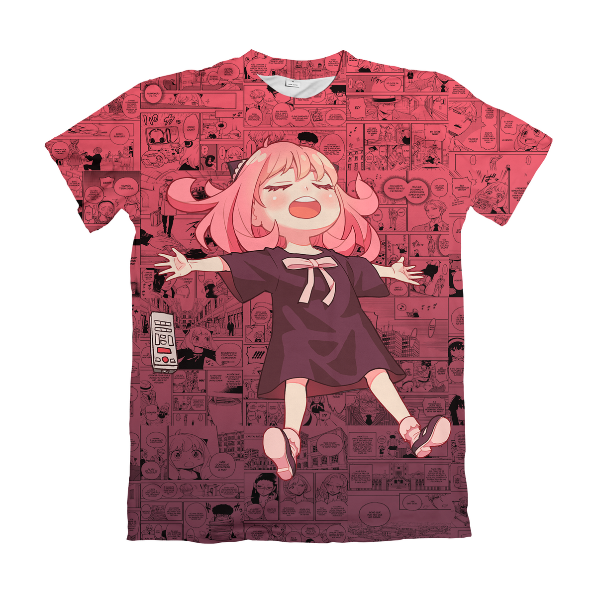 Camiseta Spy x Family Anya Relaxando Dry-Fit Premium Unissex