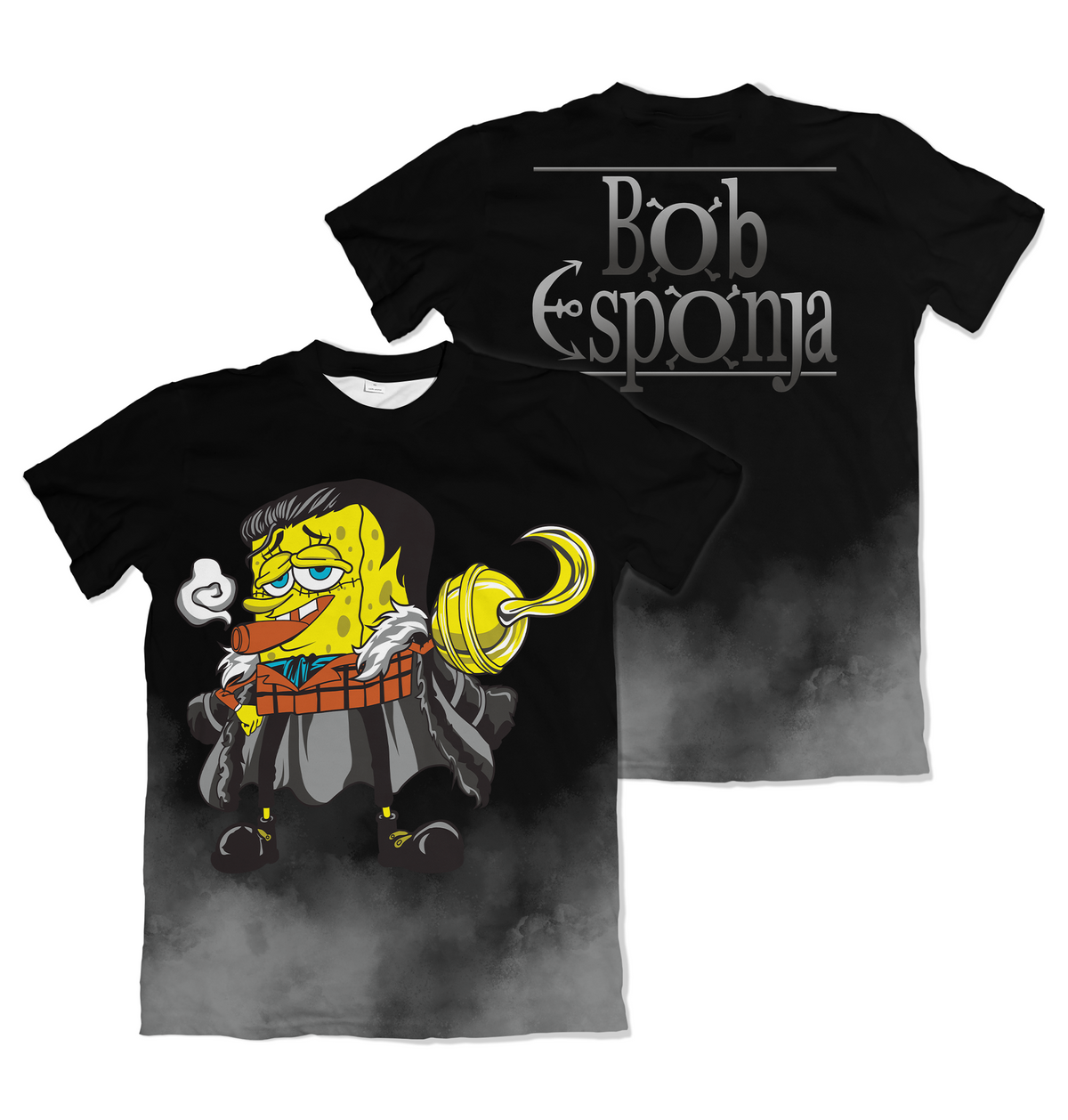 Camiseta One Piece x Bob Esponja Bob Esponja Crocodile Dry-Fit Premium Unissex