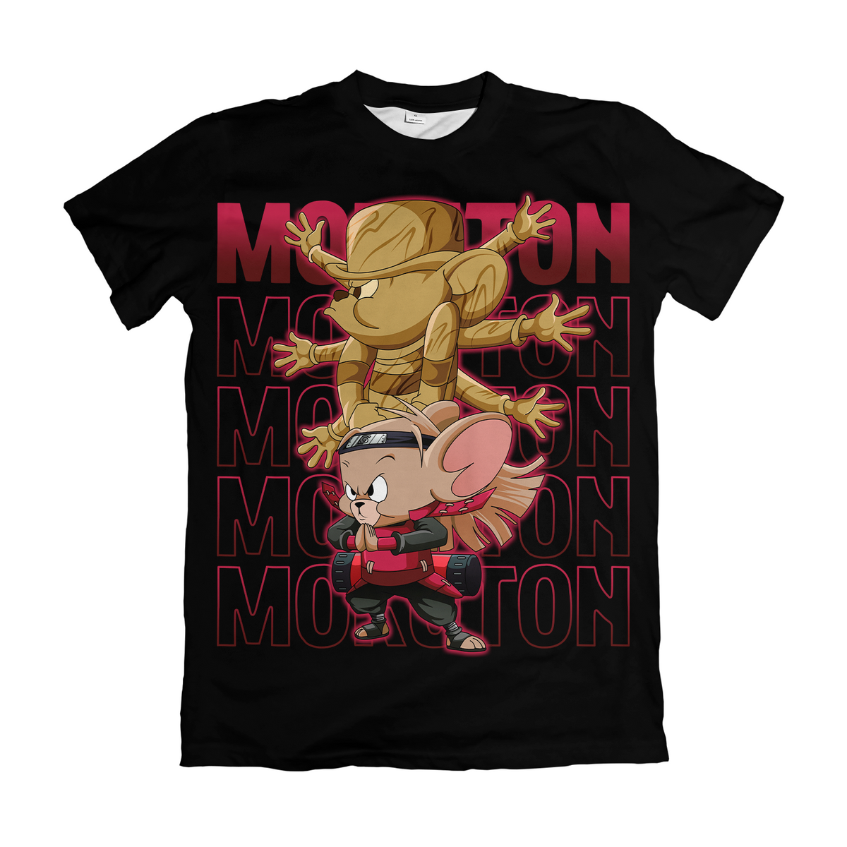 Camiseta Naruto x Tom e Jerry Jerry Hashirama Mokuton Dry-Fit Premium Unissex