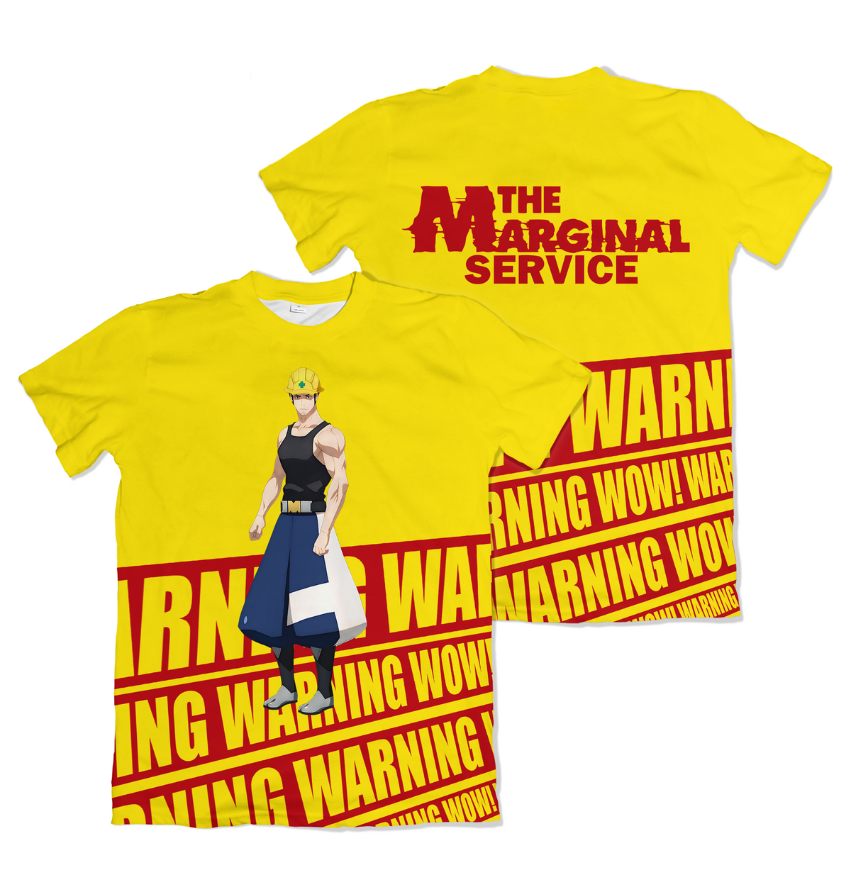 Camiseta The Marginal Service Warning Azul Dry-Fit Premium Unissex