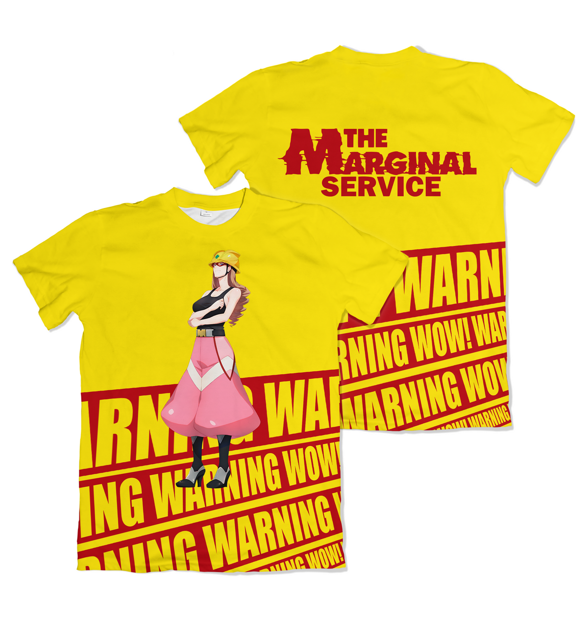 Camiseta The Marginal Service Warning Rosa Dry-Fit Premium Unissex