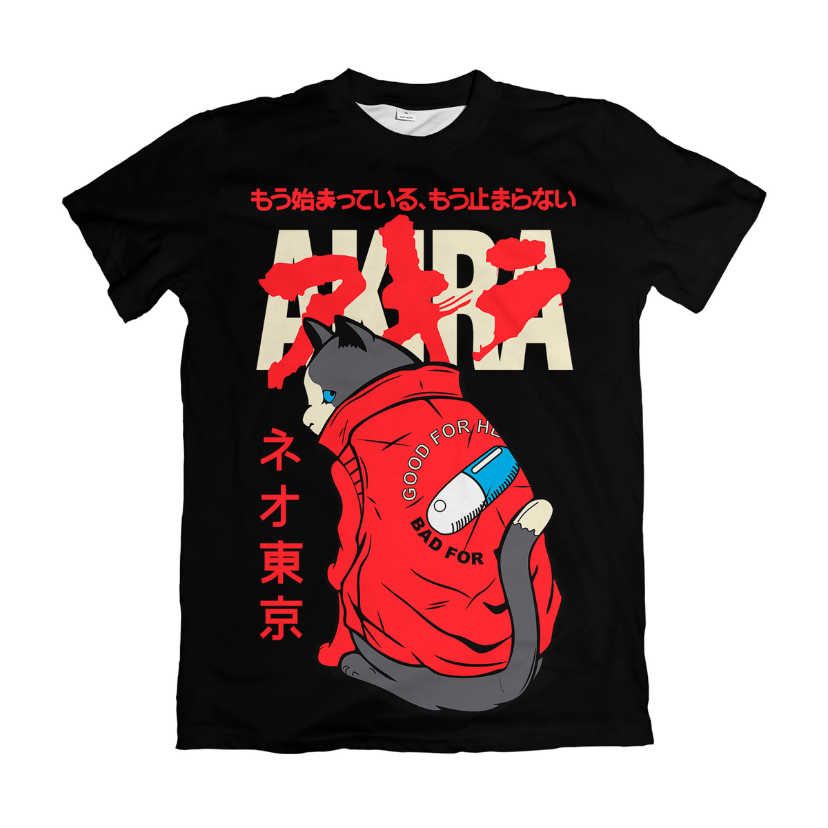 Camiseta Akira Jaqueta Kaneda Neo Tokyo Dry-Fit Premium Unissex