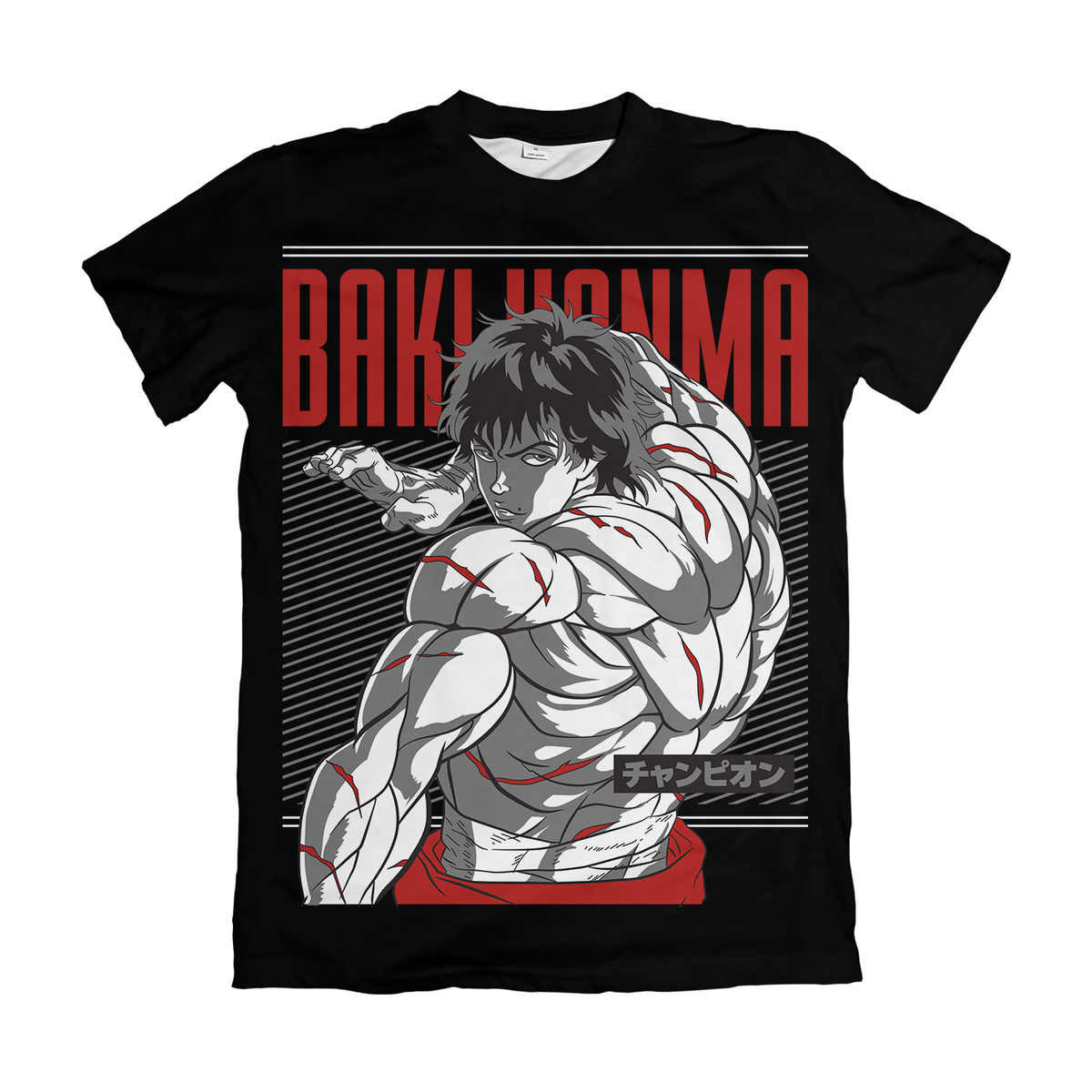 Camiseta Baki Baki Hanma Champion Dry-Fit Premium Unissex