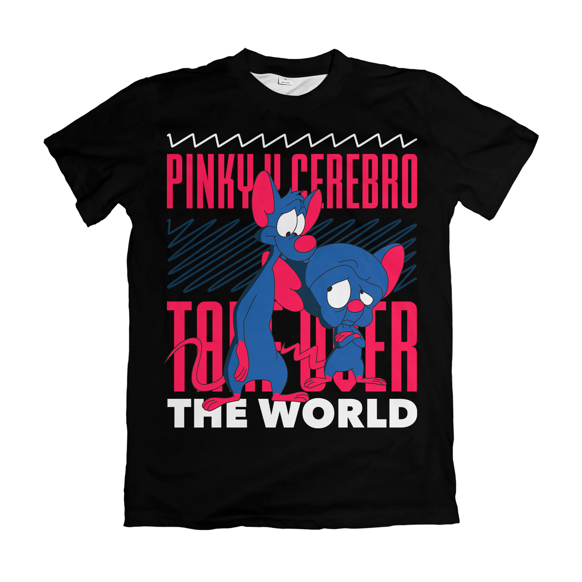 Camiseta Cartoon Pinky e o Cérebro Dry-Fit Premium Unissex