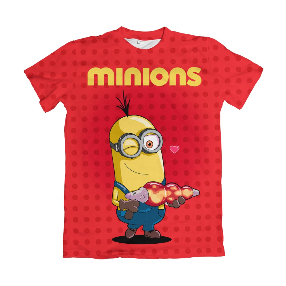 Camiseta Estampada Camisa Minions - Minions Cupido 2 – Dry-Fit Confortável Unissex
