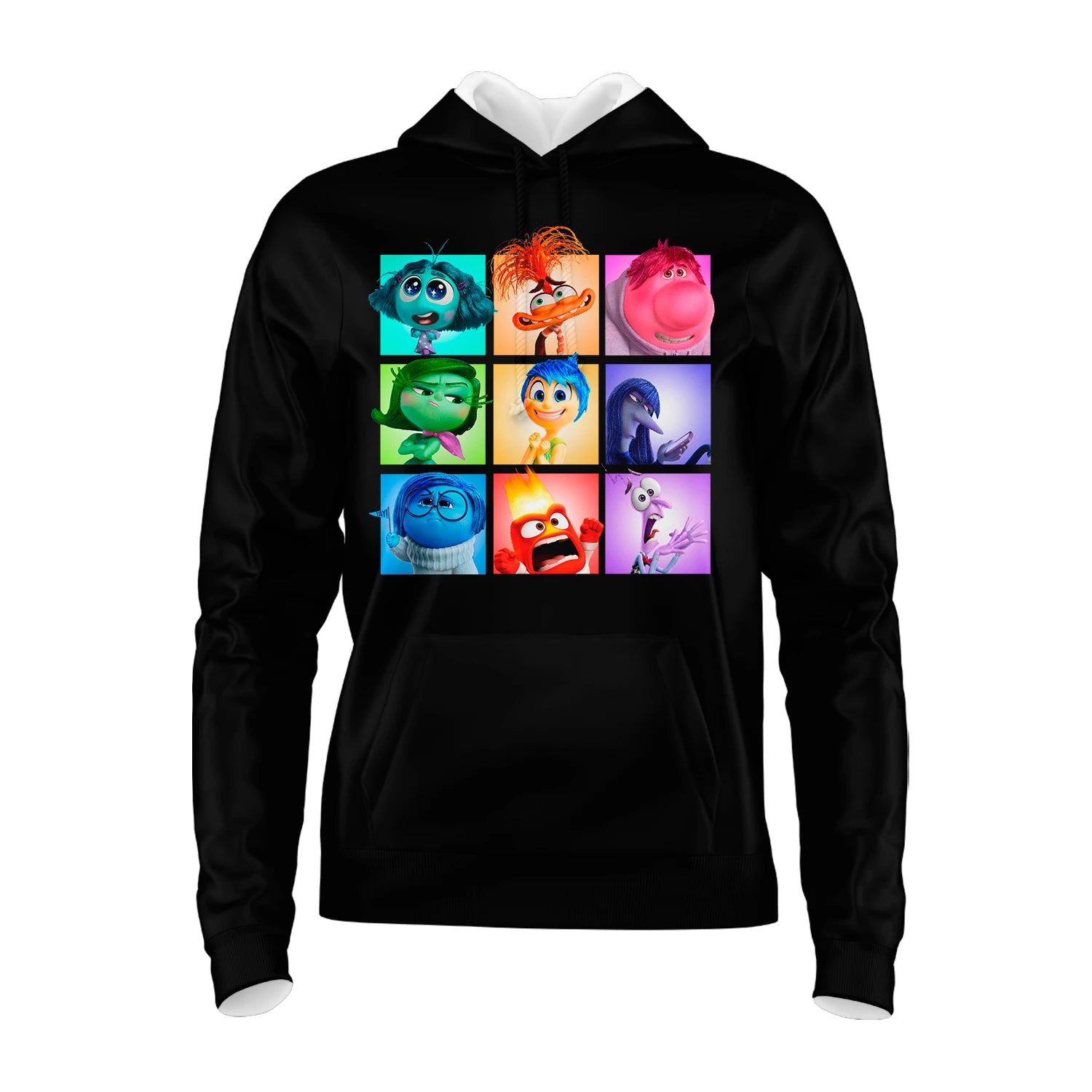 Moletom Divertidamente Todos Os Personagens Preto – Unissex | Swit Store