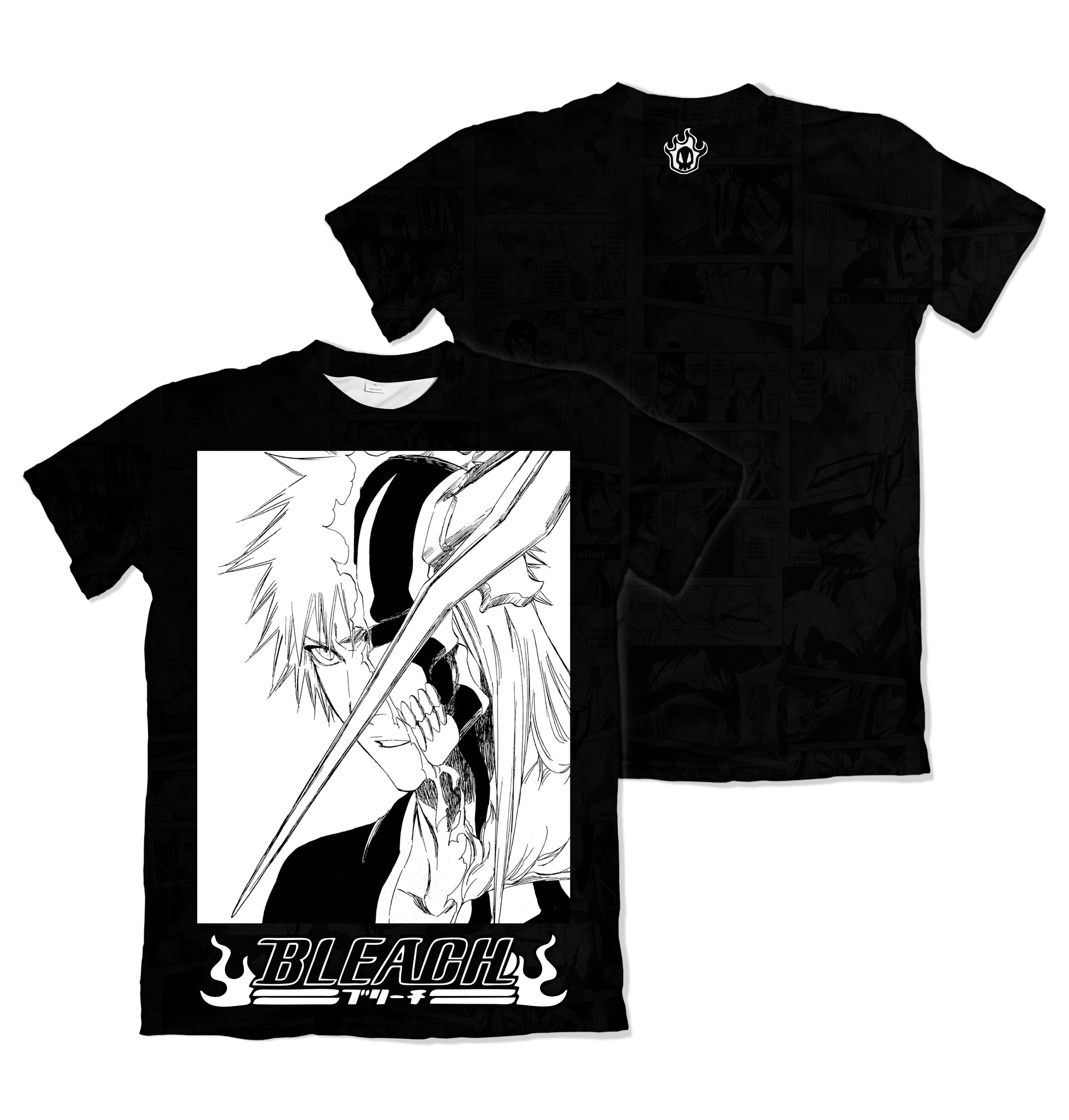 Camiseta Bleach Ichigo Kurosaki Metade Vasto Lorde – Dry-Fit Premium Unissex | Swit Store