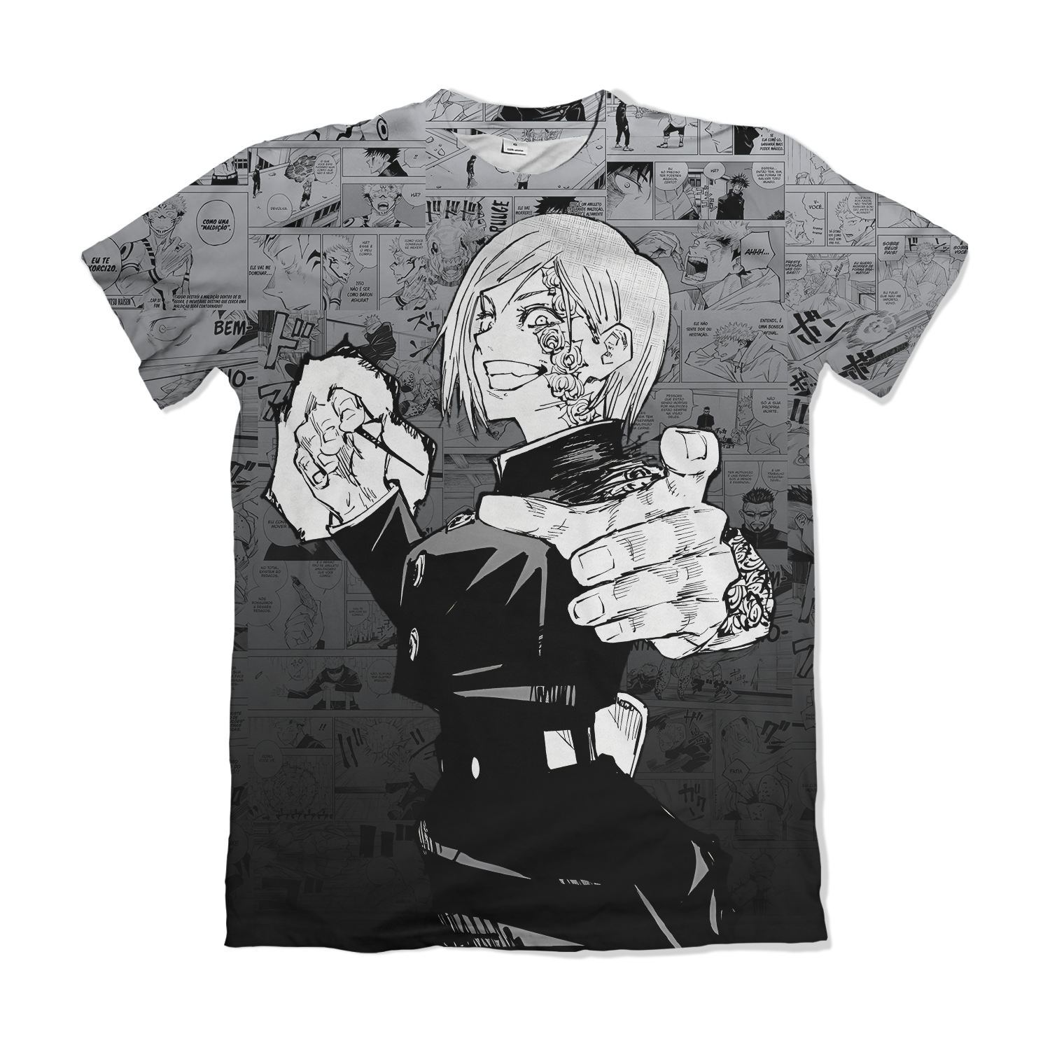 Camisa Jujutsu Kaizen - Kugisaki Nobara - Branco