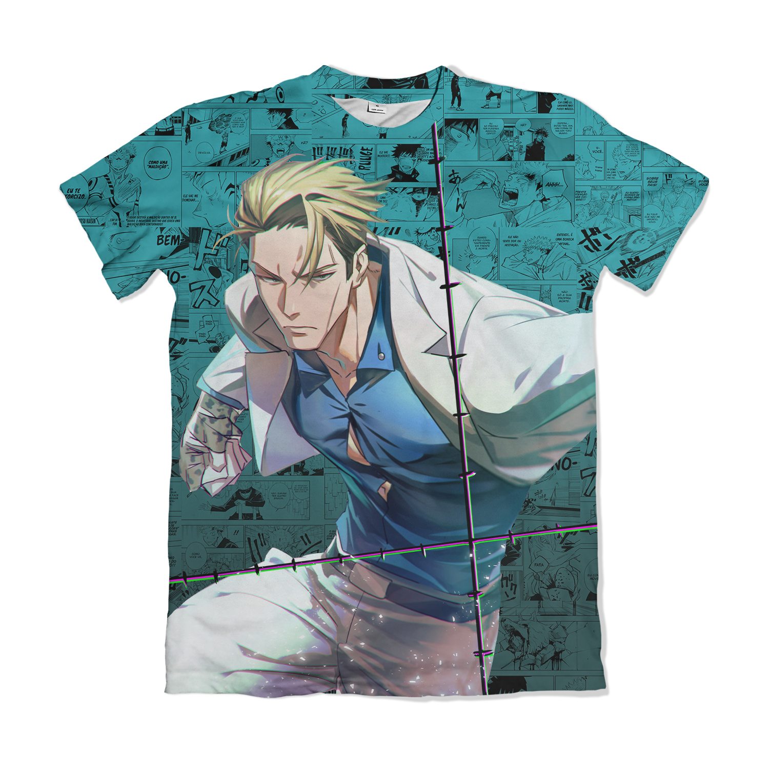 Camiseta Jujutsu Kaizen Nanami Azul – Dry-Fit Premium Unissex | Swit Store