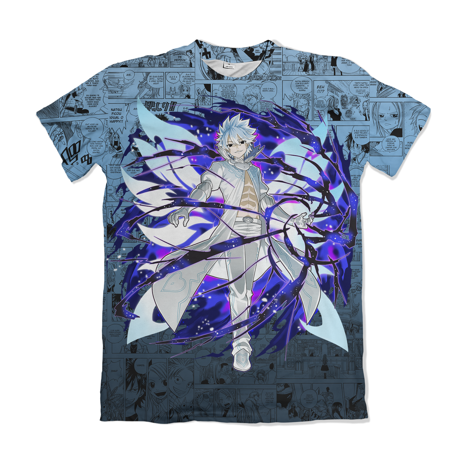 Camiseta Fairy Tail Gray Fullbuster Transformado – Dry-Fit Premium Unissex | Swit Store