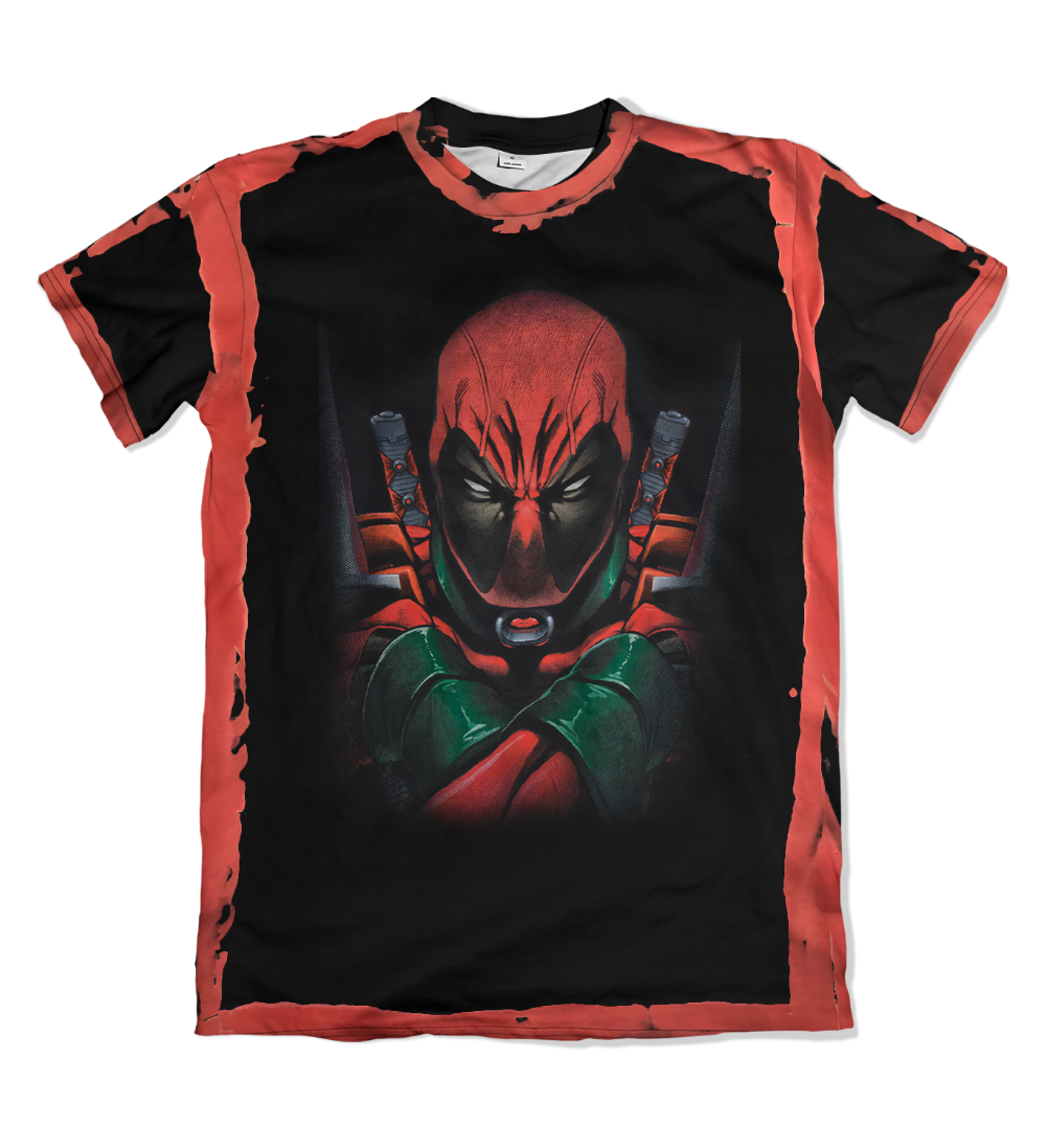 Camiseta Deadpool E Wolverine Deadpool Pontas Vermelhas – Dry-Fit Premium Unissex | Swit Store