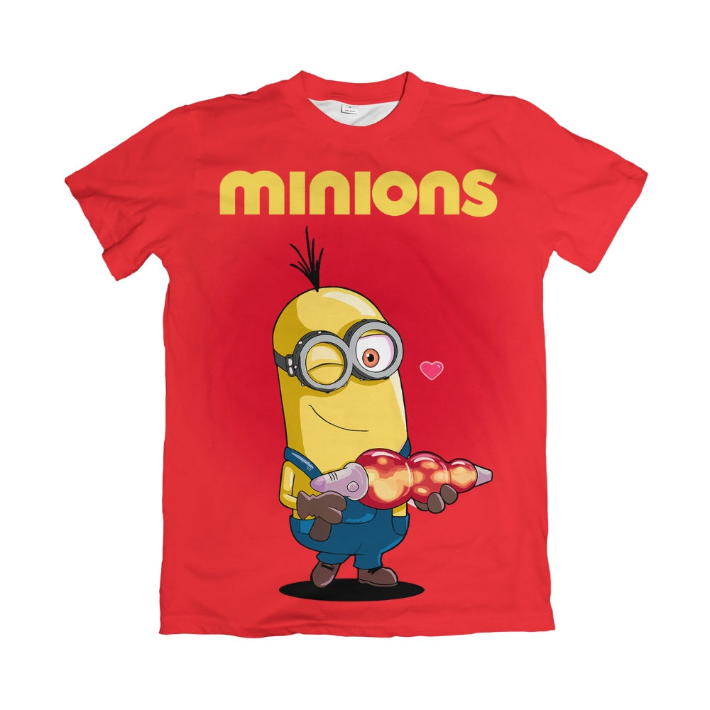 Camiseta Estampada Camisa Minions - Minions Cupido 1 – Dry-Fit Confortável Unissex