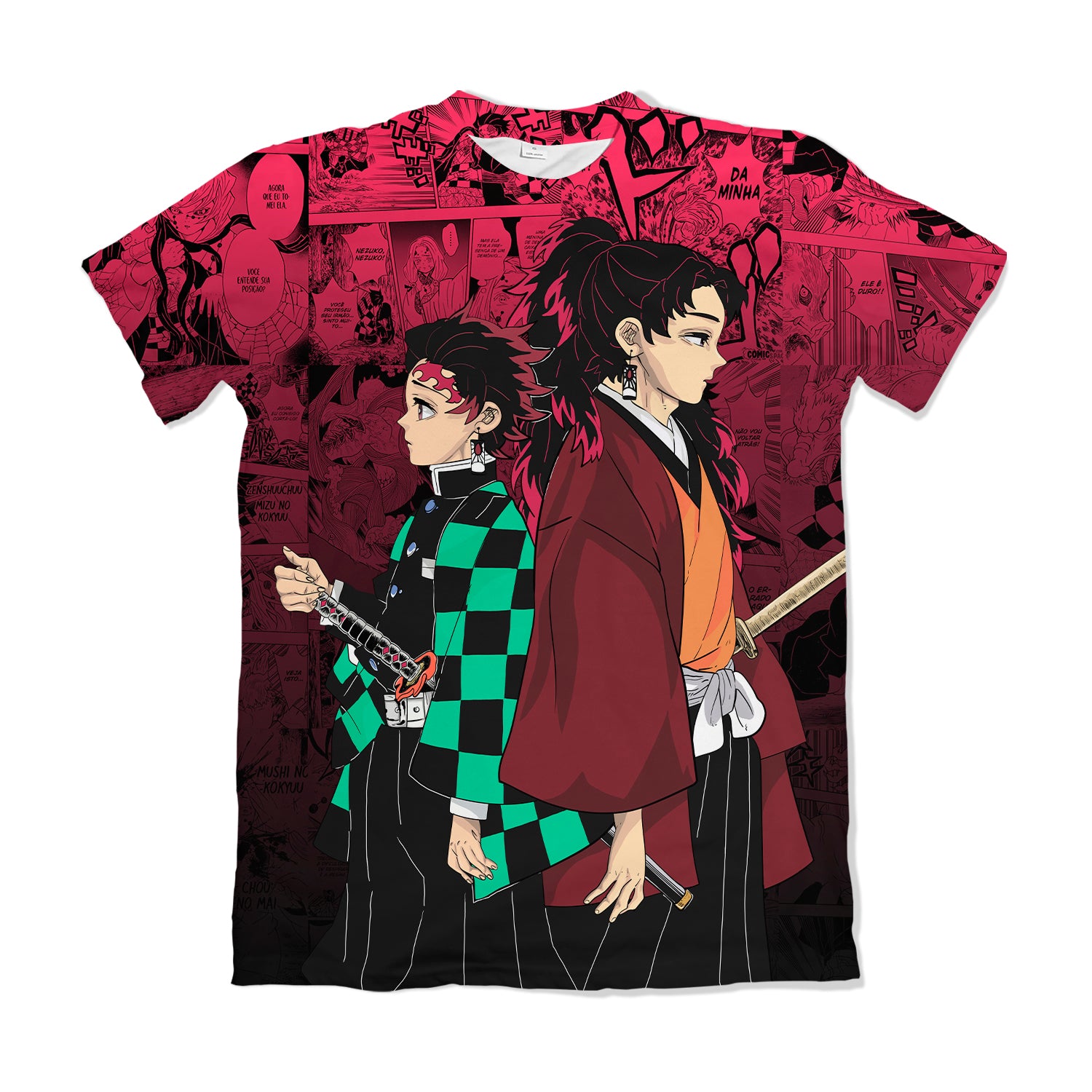 Camiseta Kimetsu No Yaiba Tanjiro E Yoriichi – Dry-Fit Premium Unissex | Swit Store