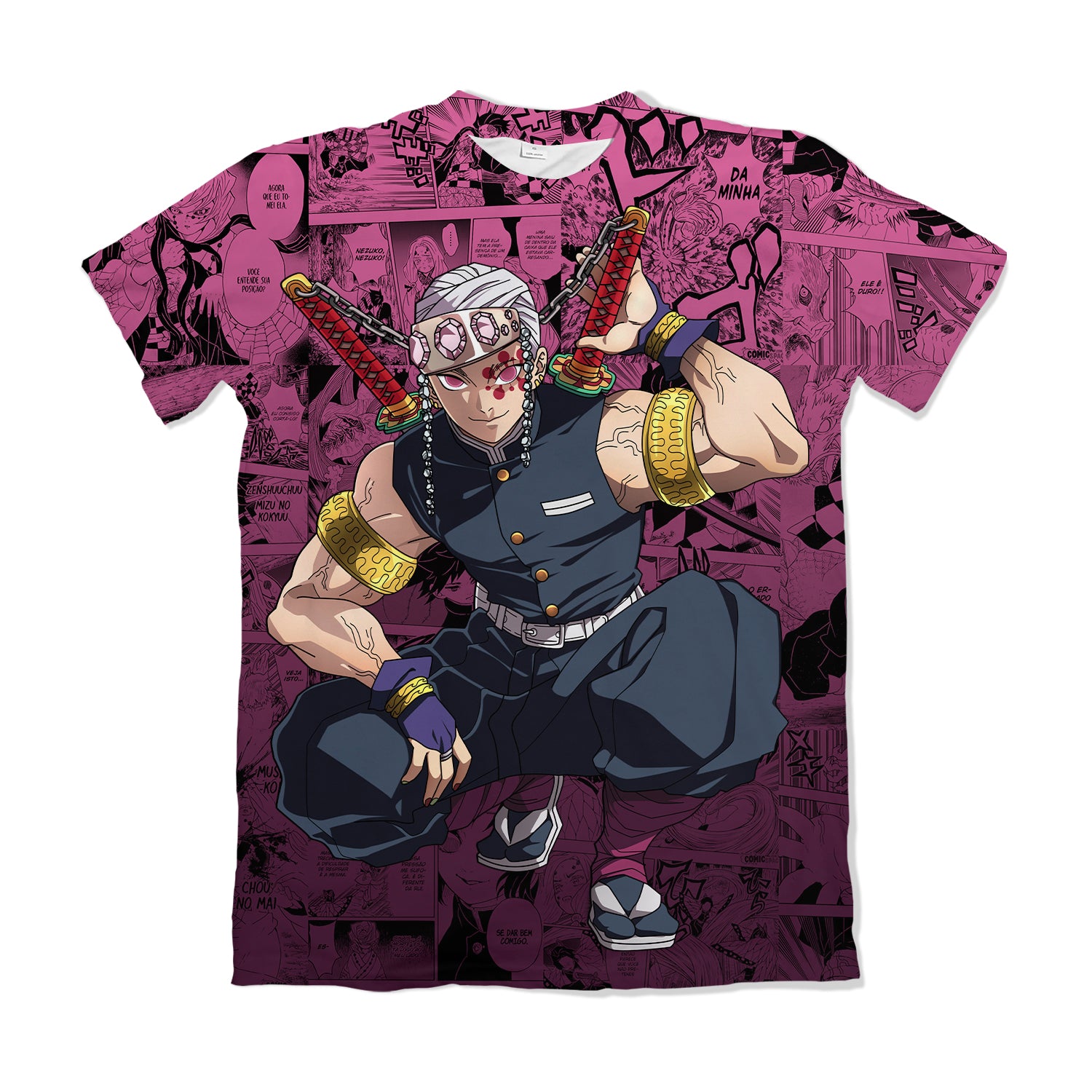 Camiseta Kimetsu No Yaiba Uzui – Dry-Fit Premium Unissex | Swit Store