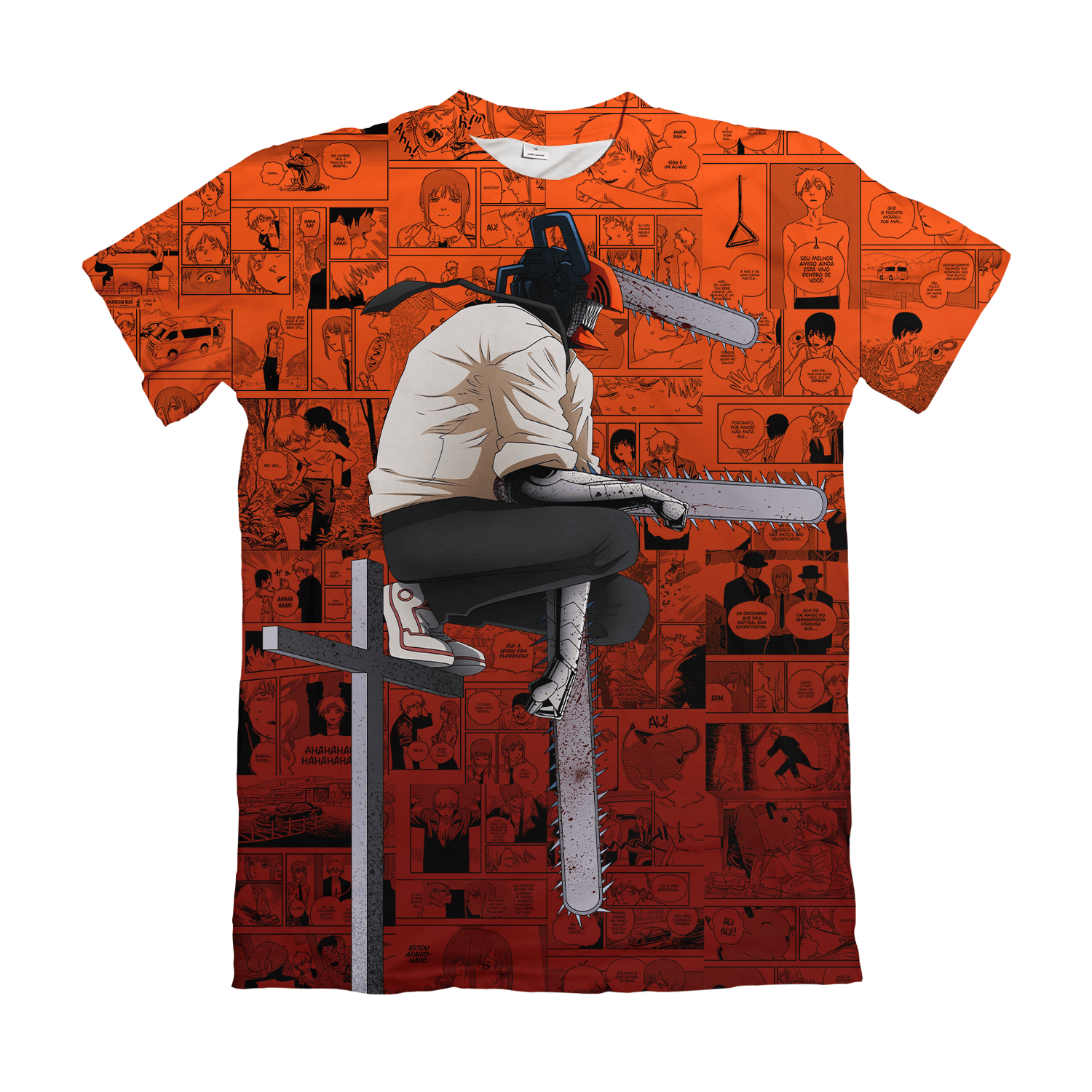 Camiseta Chainsaw Man Modelo – Dry-Fit Premium Unissex | Swit Store