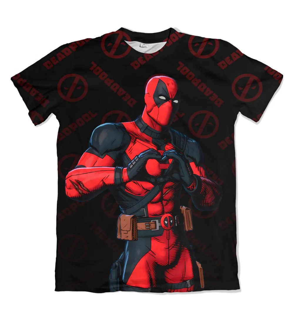 Camisa Deadpool e Wolverine - Deadpool Coração
