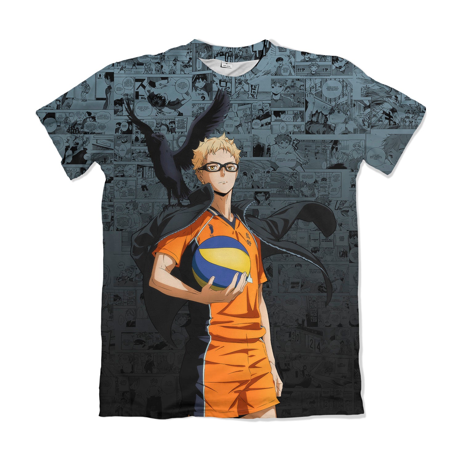 Camiseta Haikyuu Tsukishima – Dry-Fit Premium Unissex | Swit Store