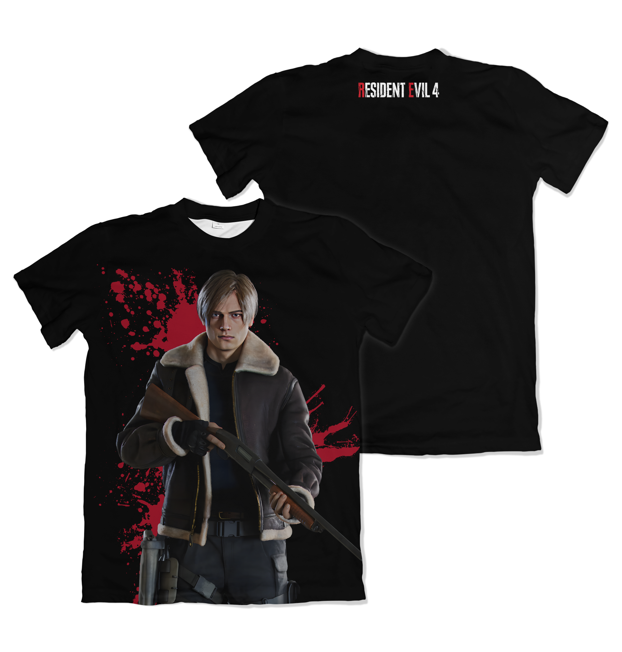 Camisa Resident Evil - Camiseta RE4 Leon S. Kennedy