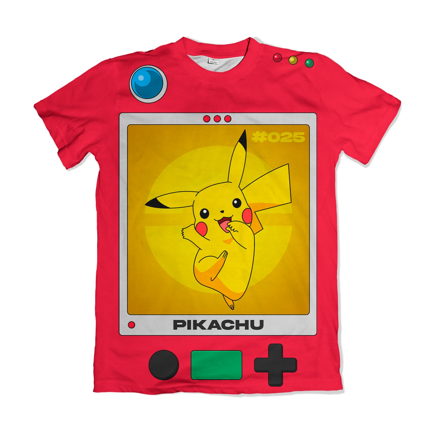 Camiseta Pokemón - Pokedex Pikachu