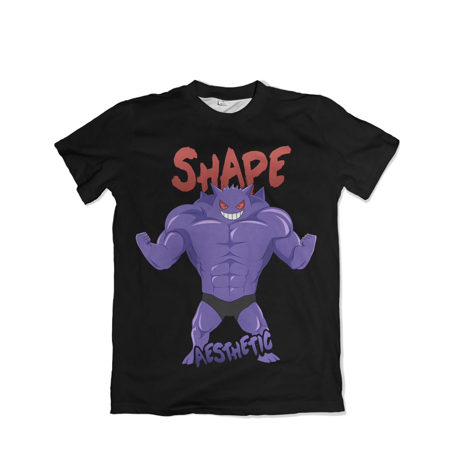 Camiseta Pokemón - Shape Aesthetic 2, Bombados - Preta