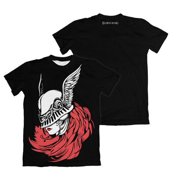 Camiseta Elden Ring Malenia Capacete Alado