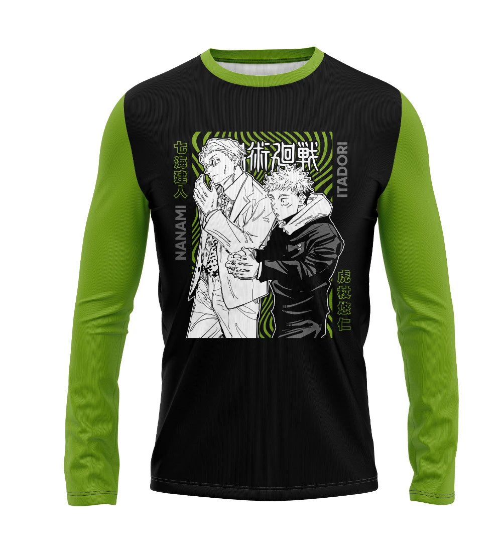 Camisa Manga Longa - Jujutsu Kaisen - Itadori e Nanami