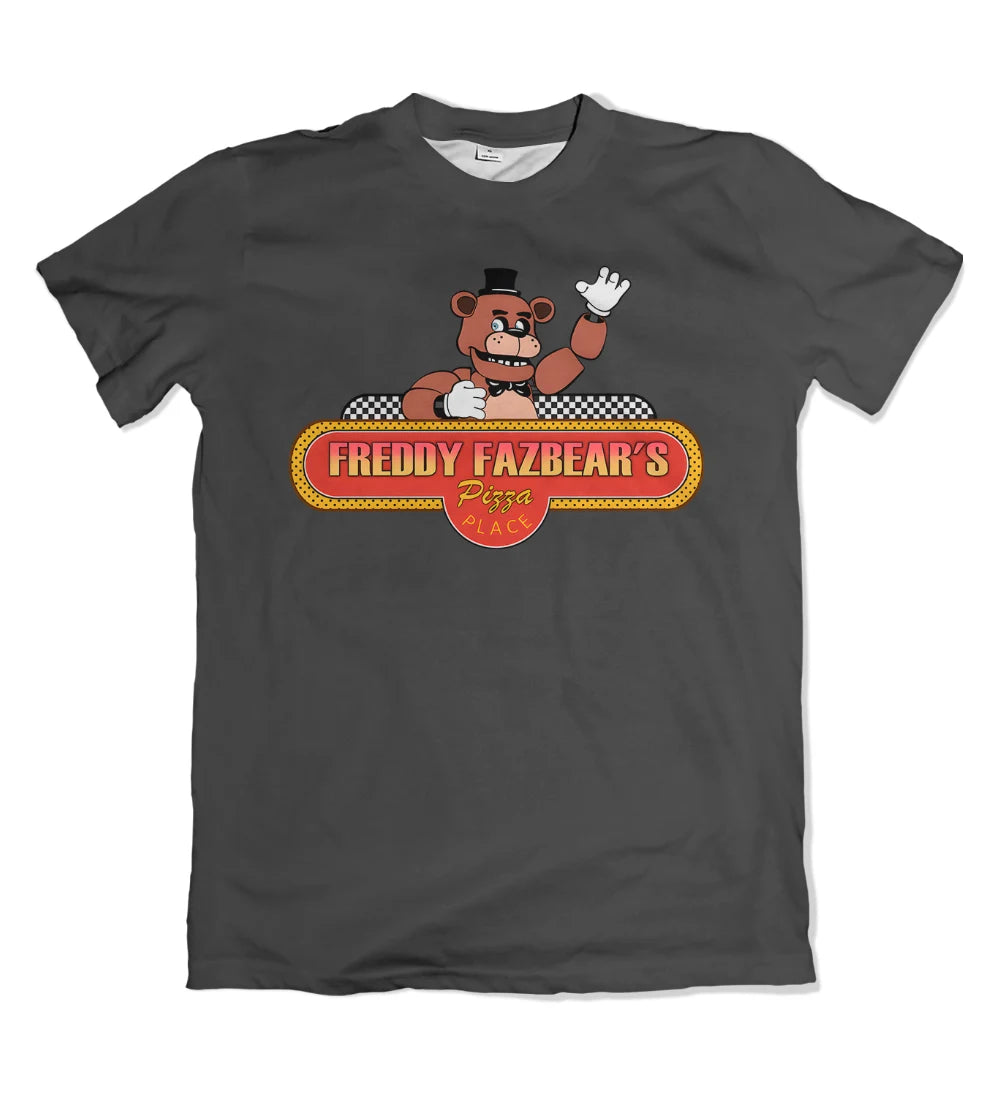 Camisa Five Nights at Freddy's - LOGO PIZZARIA