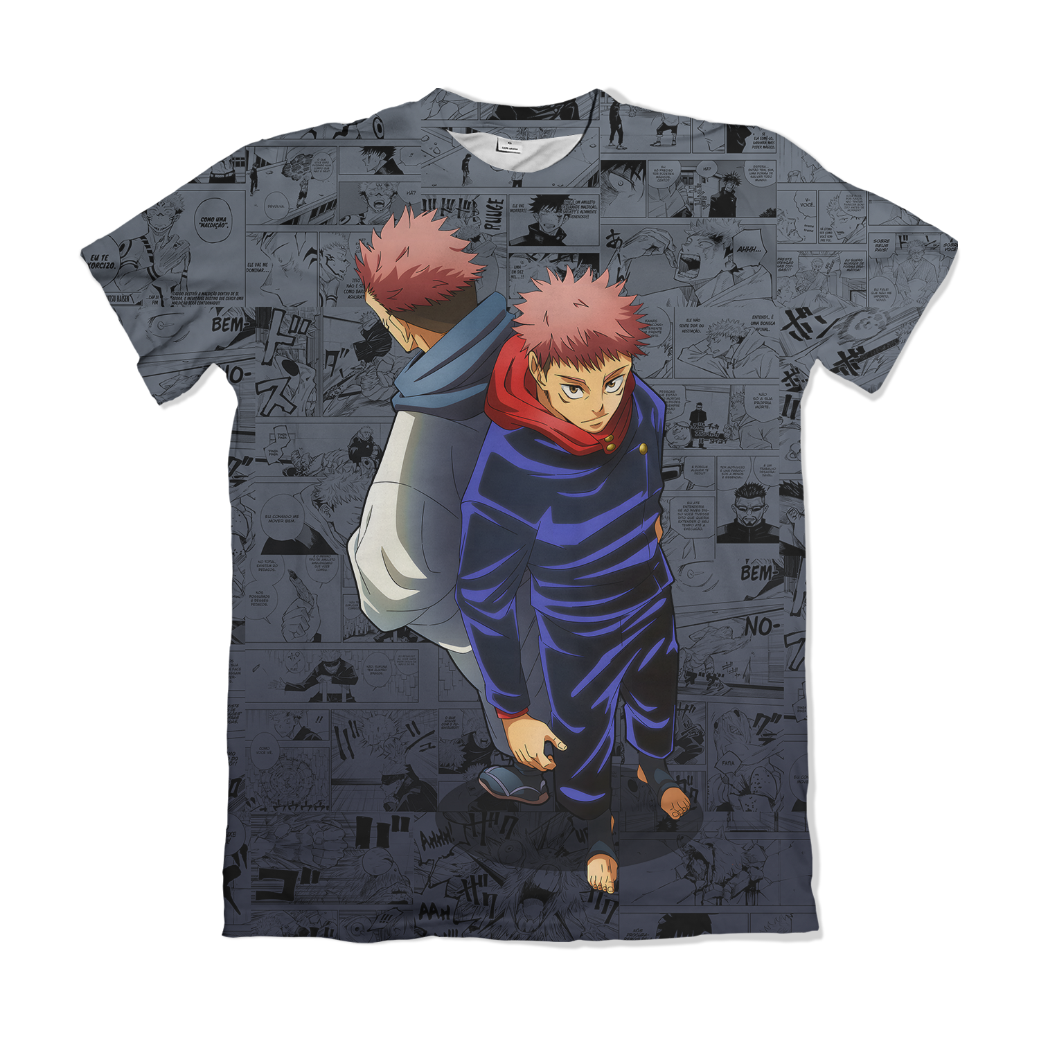 Camisa Jujutsu Kaizen - Itadori Yuji e Sukuna