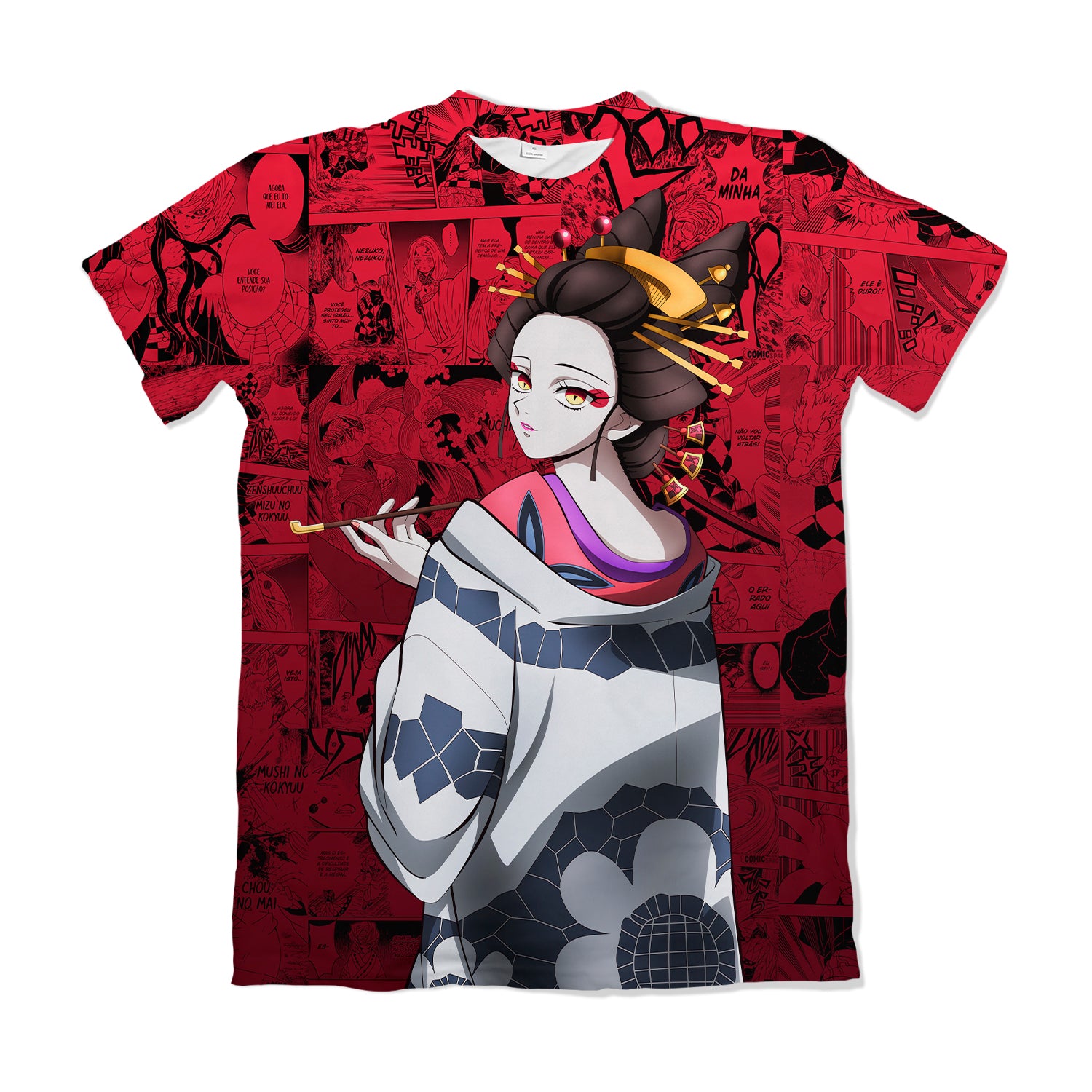 Camiseta Kimetsu no Yaiba Filme – Muzan | Dry Fit Premium Unissex