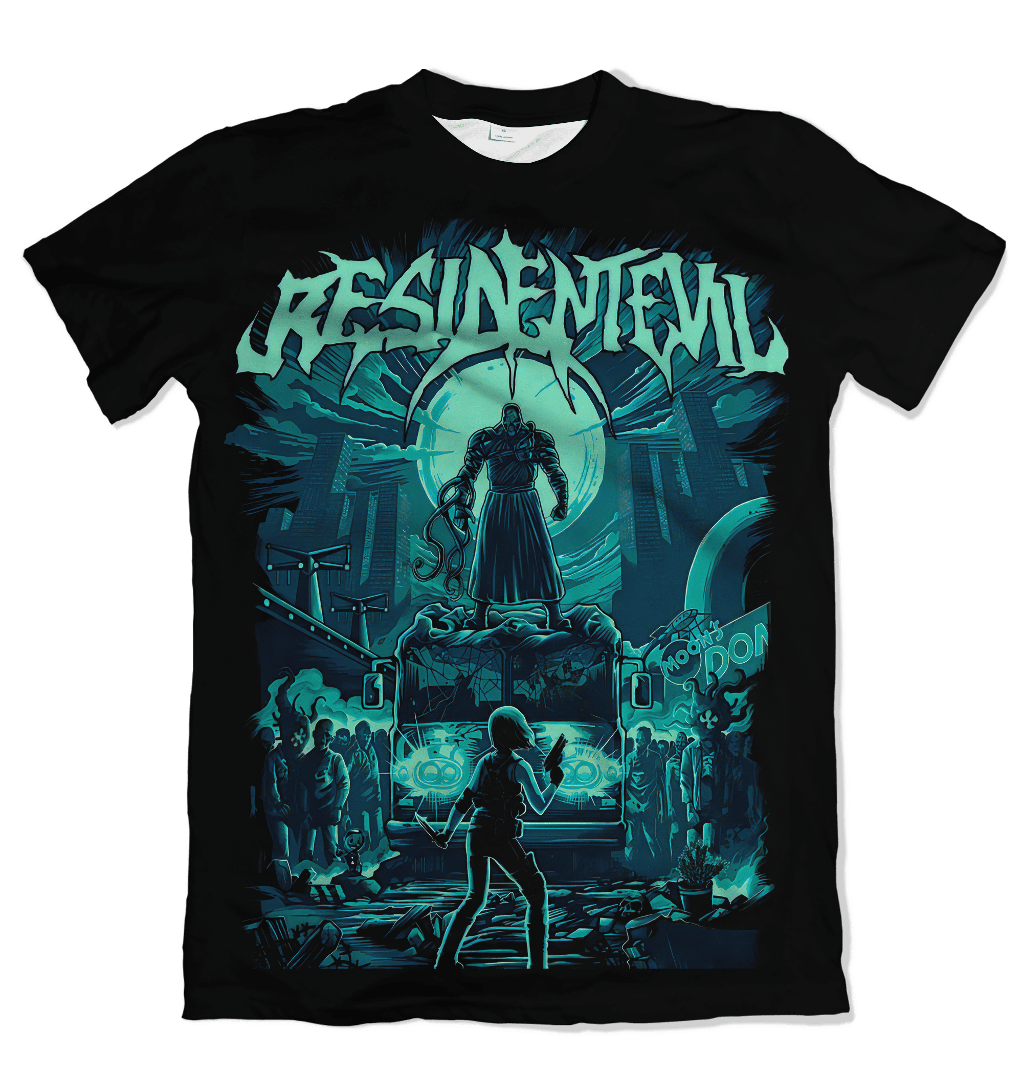 Camiseta Resident Evil Jill Vs Nemesis – Dry-Fit Premium Unissex | Swit Store