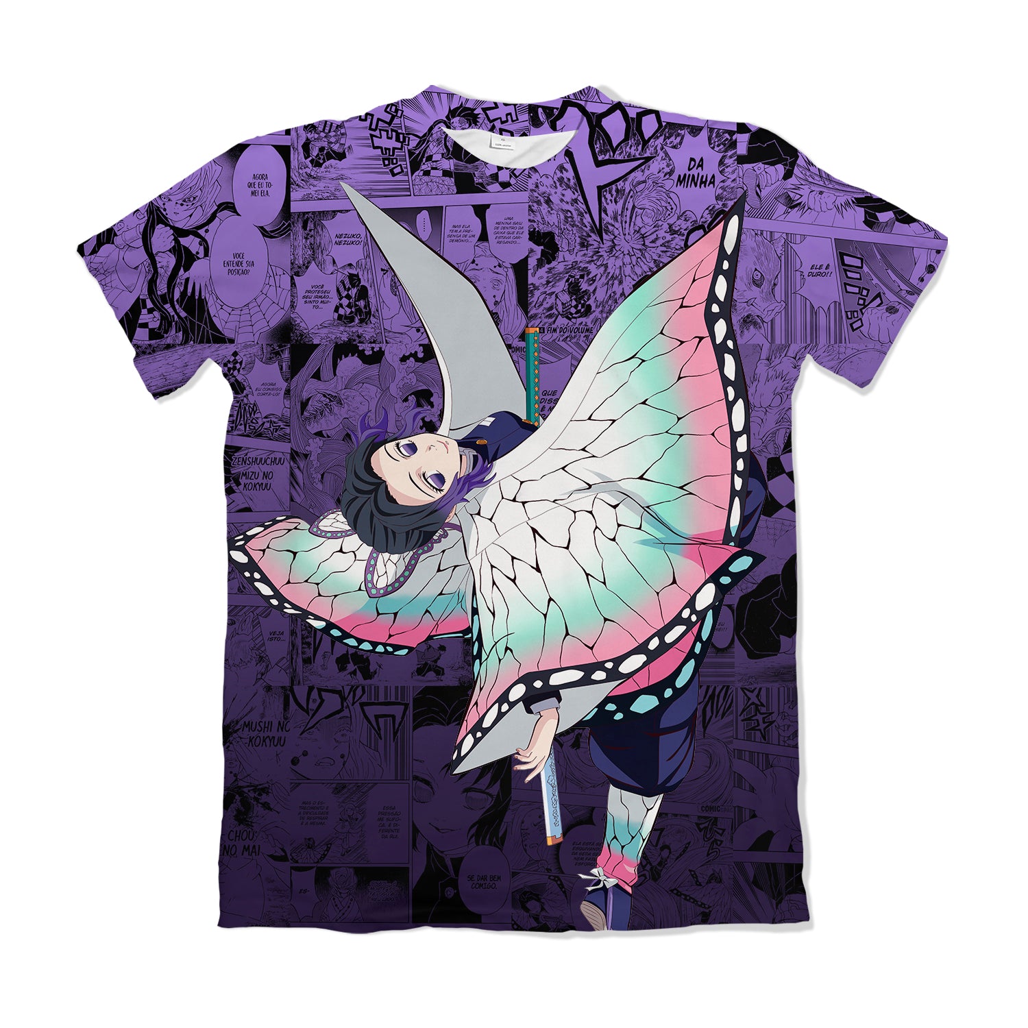 Camiseta Kimetsu no Yaiba Filme – Shinobu | Dry Fit Premium Unissex