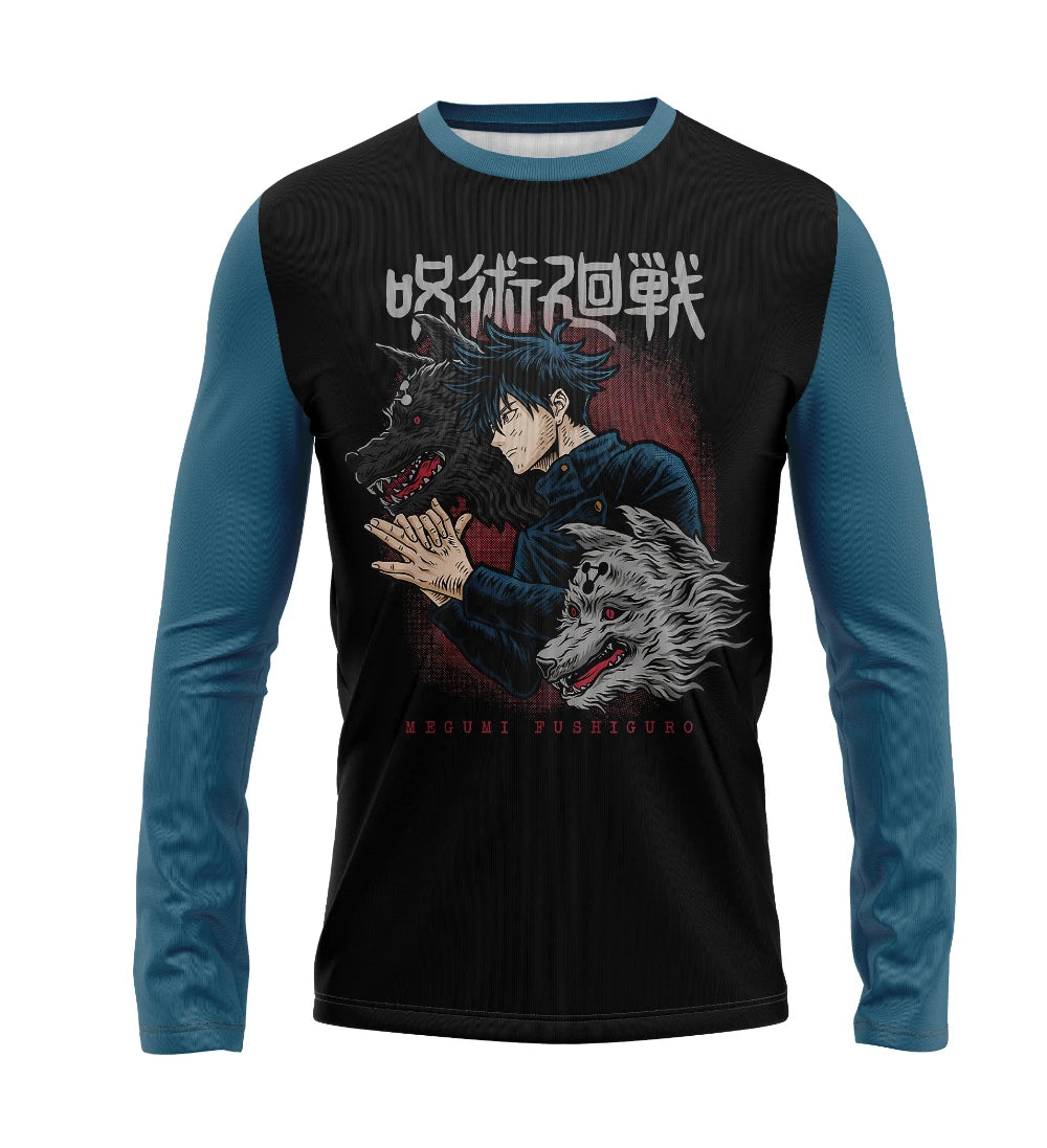 Camisa Manga Longa - Jujutsu Kaisen - Megumi