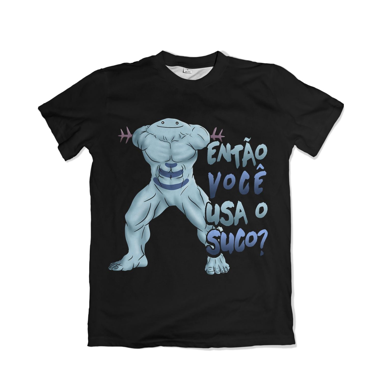 Camiseta Pokemón - Então você usa o suco, Bombados - Preto