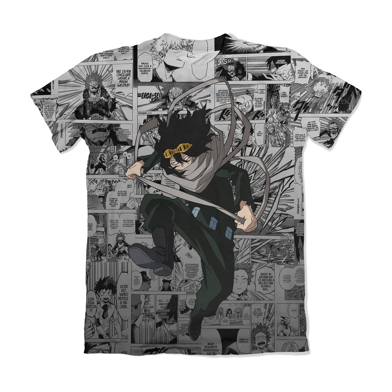 Camisa Boku no Hero - Aizawa Mangá 1 - Prata