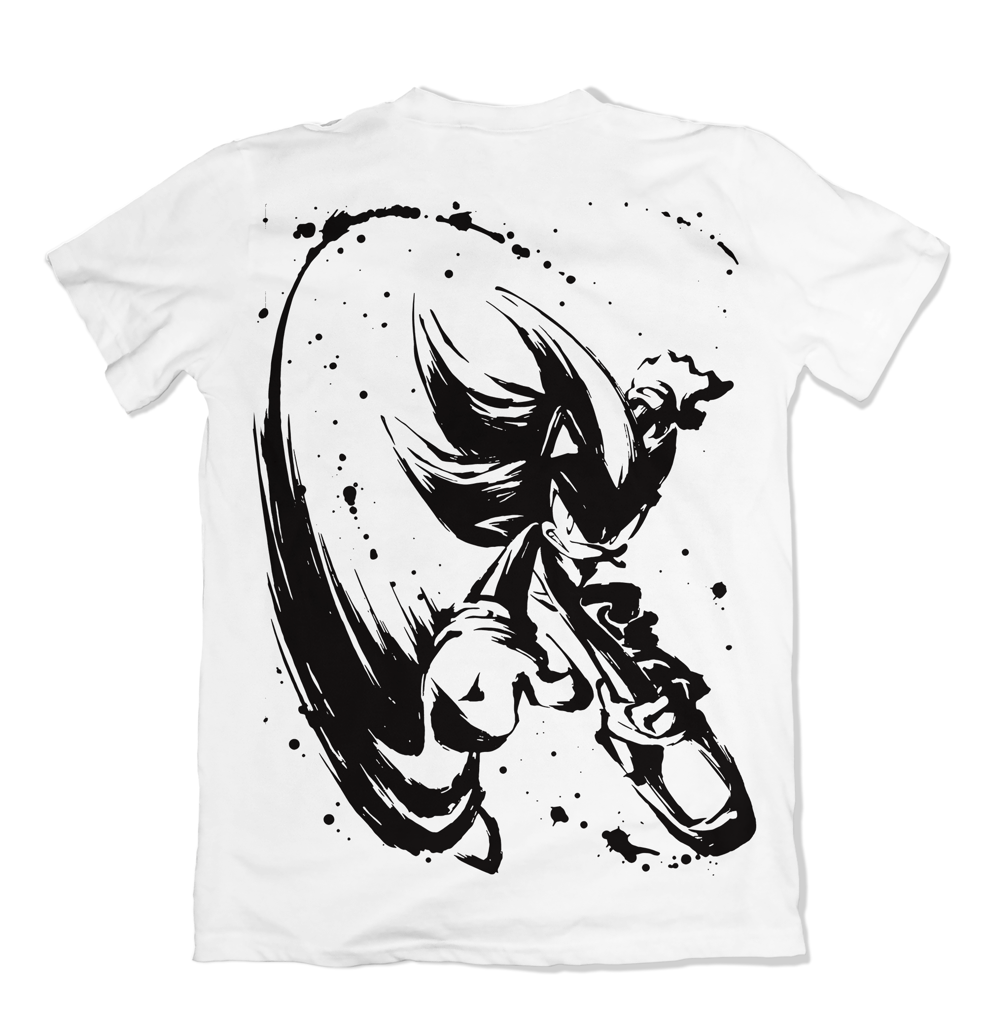 Camiseta Sonic Shadow Branco – Dry-Fit Premium Unissex | Swit Store