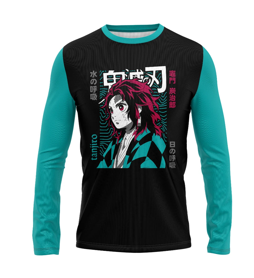 Camisa Manga Longa Kimetsu no Yaiba Filme – Tanjiro | Dry Fit Premium Unissex