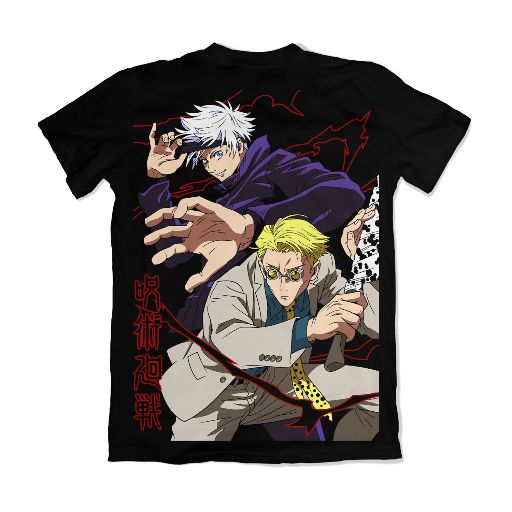 Camisa Jujutsu Kaizen - Gojo e Nanami Back