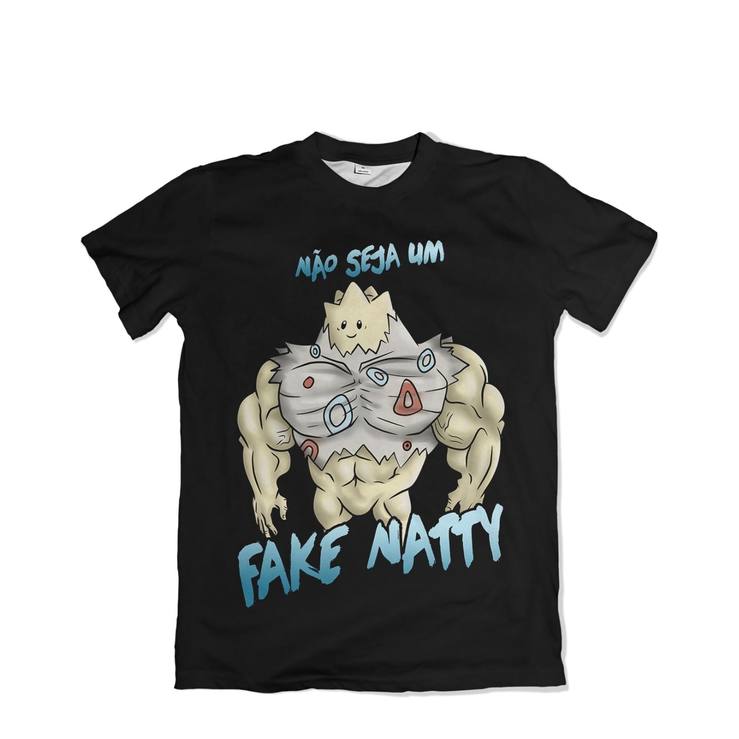 Camiseta Pokemón - Não seja um Fake Natty, Bombados - Preto