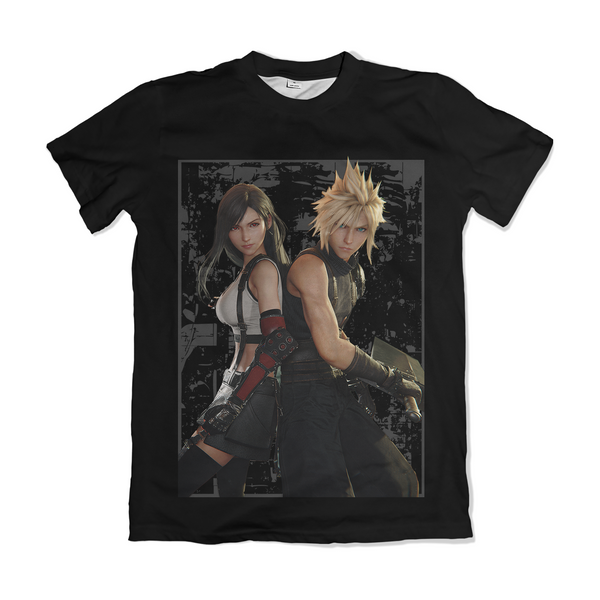 Camiseta Final Fantasy Cloud e Tifa