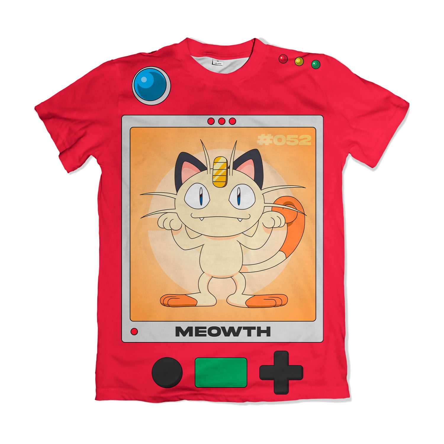 Camiseta Pokemón - Pokedex Meowth