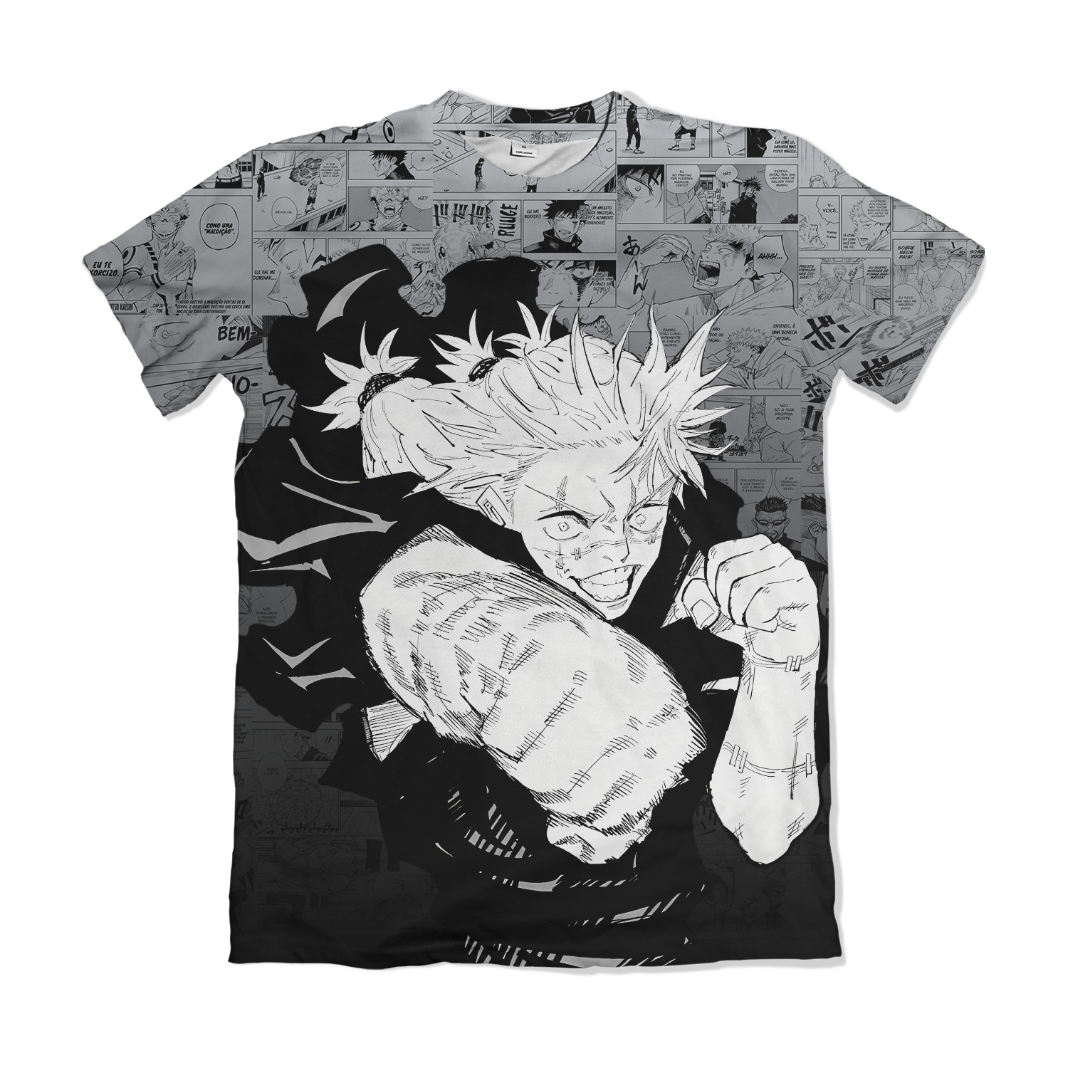 Camisa Jujutsu Kaizen - Mahito - Branco
