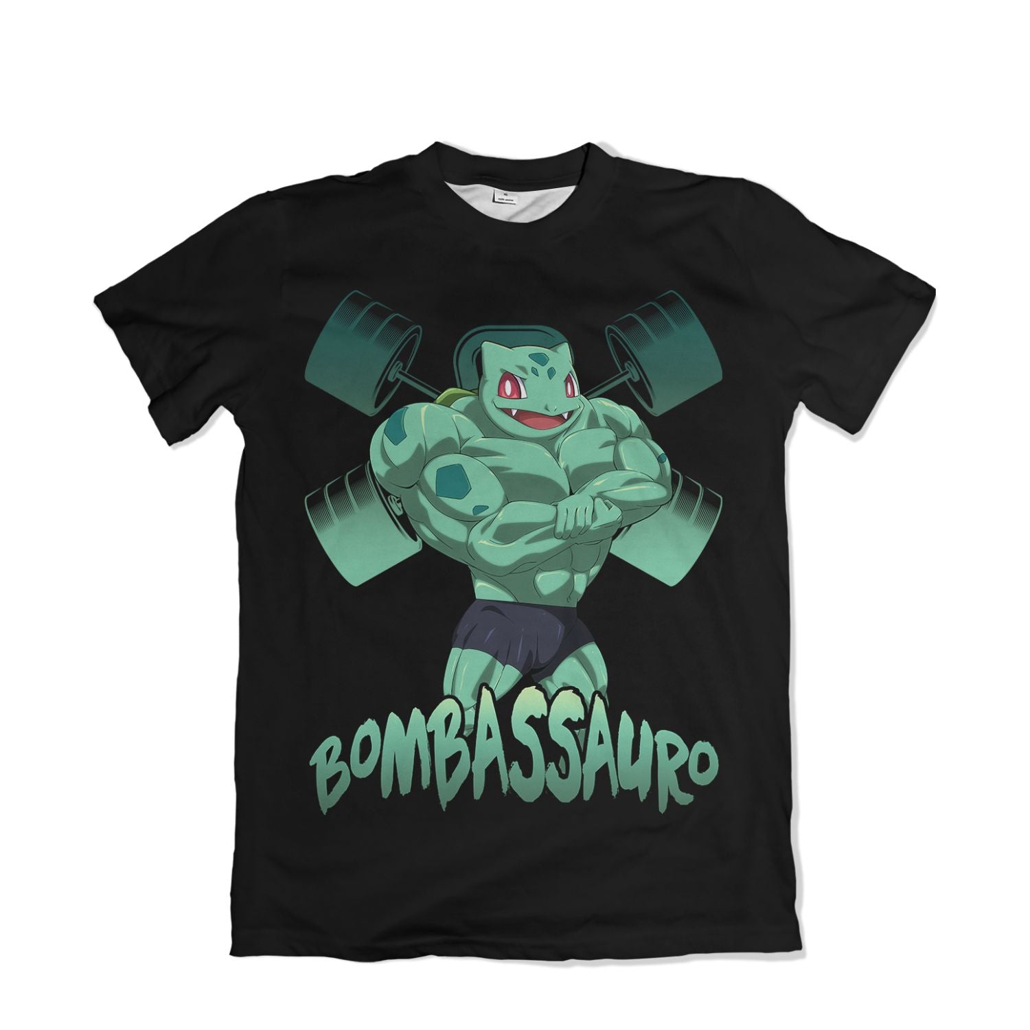 Camiseta Pokemón - Bombassauro, Bombados - Preta