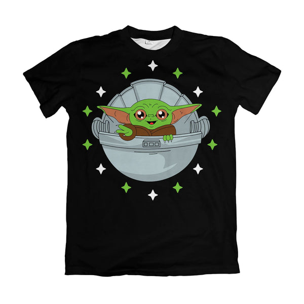 Camiseta The Mandalorian Grogu no Berço Flutuante